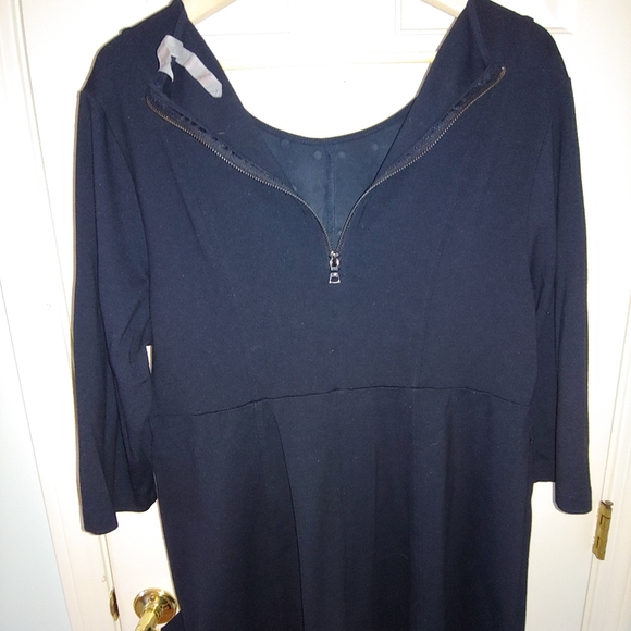 EUC Plus Size Melissa McCarthy Seven7 Studded Faux-Suede-Front Tunic – Size 1X - Picture 7 of 12